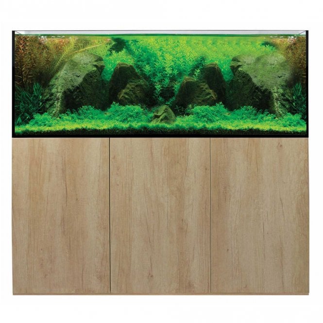 AquaSys 395 Aquarium & Cabinet Set - Natural Nebraska Oak