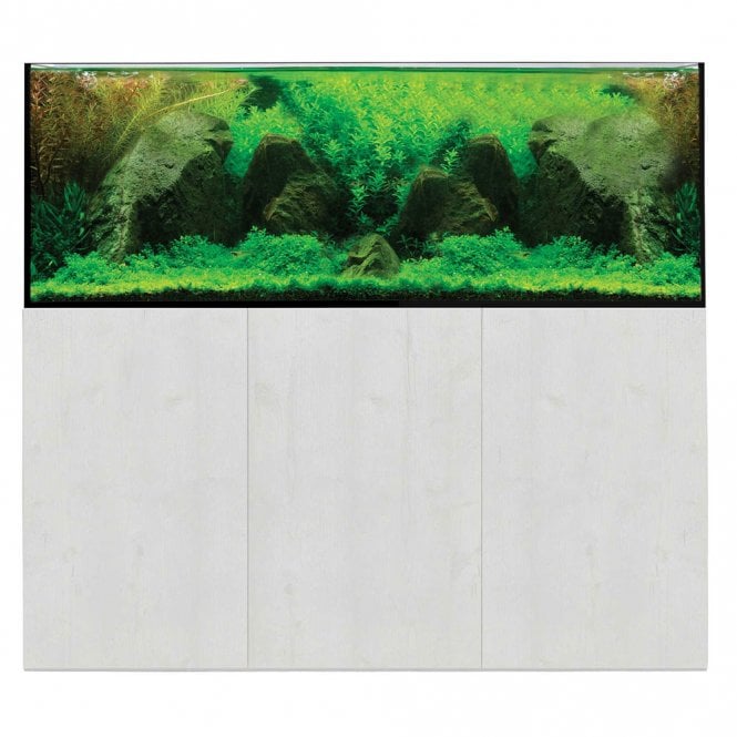 AquaSys 395 Aquarium & Cabinet Set - Soft Matt White