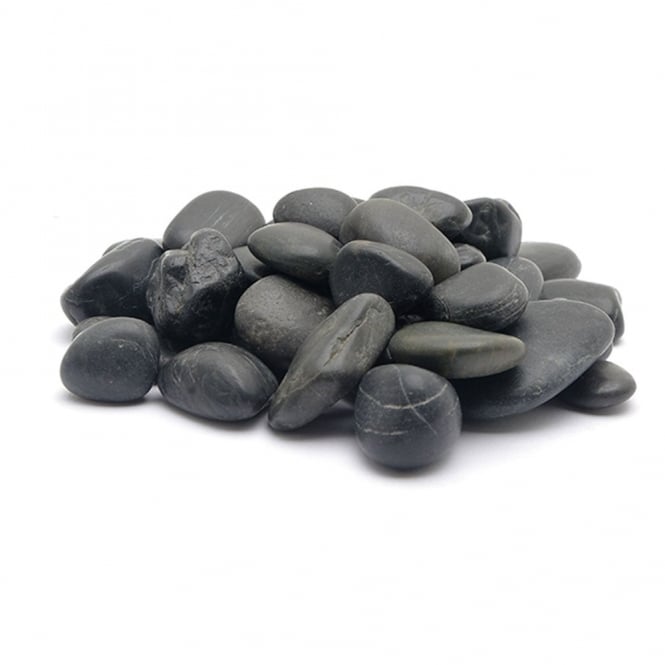 Decorative Natural Black Beach Pebble 2kg