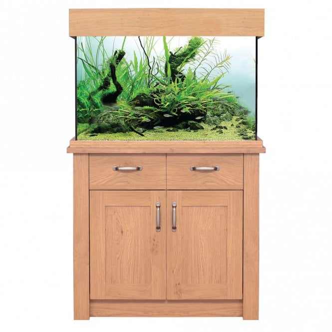 OakStyle 145 Aquarium & Cabinet Set - Original Oak