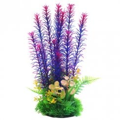 Purple & Pink Combi Plastic Plant 30cm