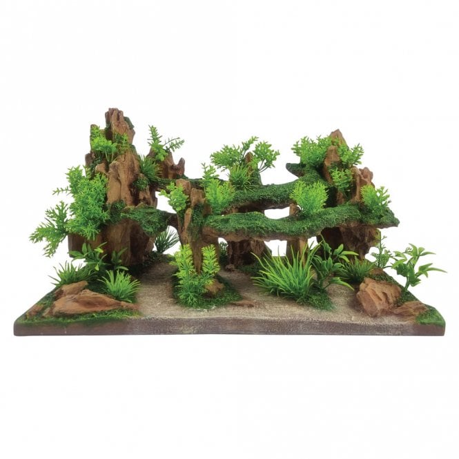 ReadyScape Rock Garden With Bridges Ornament - X-Large