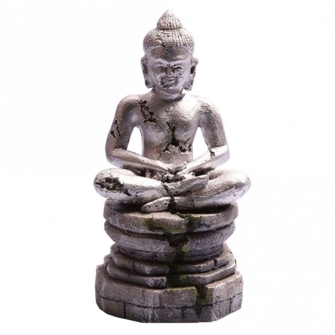 Silver Meditating Buddha