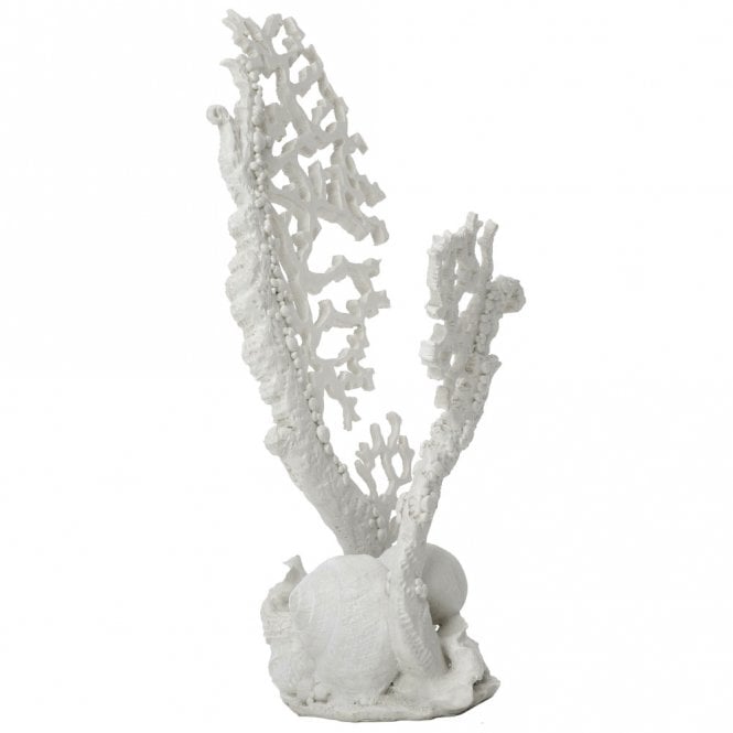 White Fan Coral Ornament - Medium